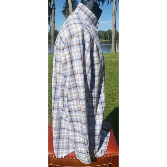Daniel Cremieux Signatr Men Shirt Sz Lg Non-Iron Plaid 100% Pima Cotton Long Slv - Picture 6 of 11